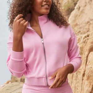 SPANX Pink Zip up jacket and skort (set) large